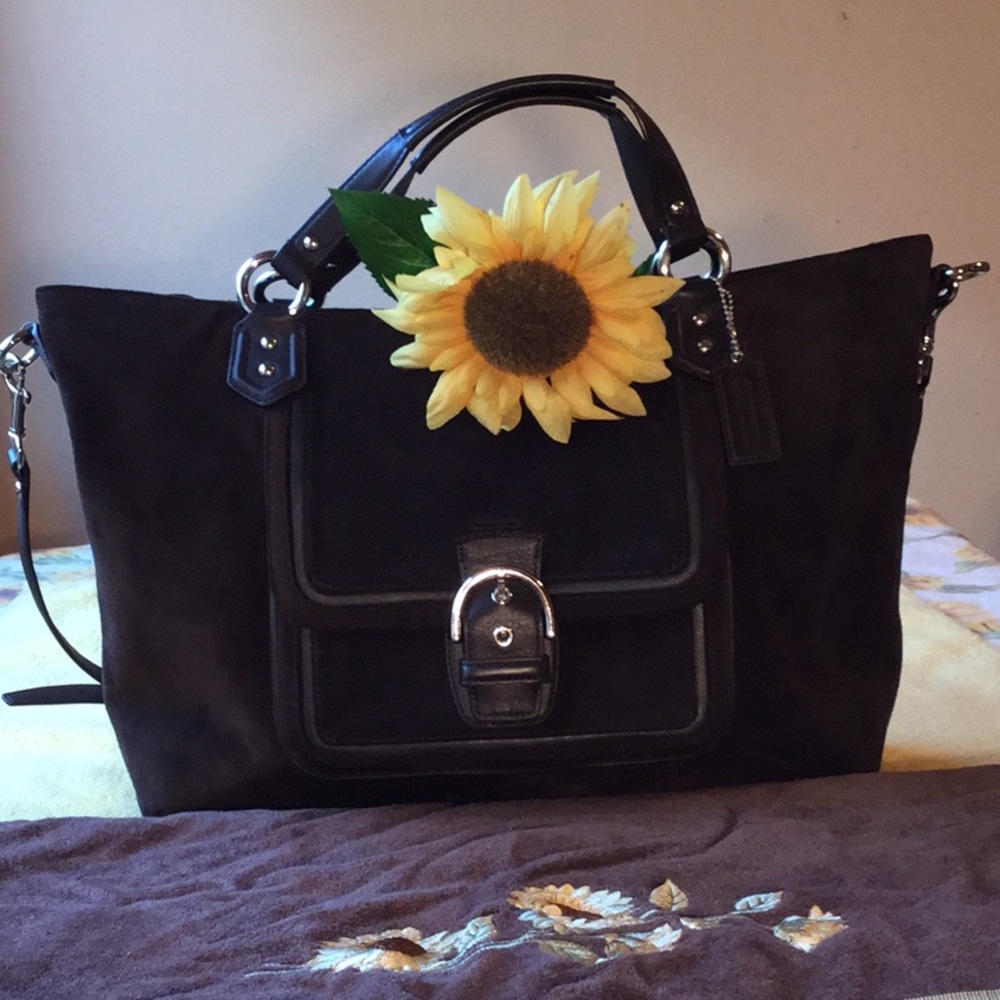 Coach Brown Suede Bag